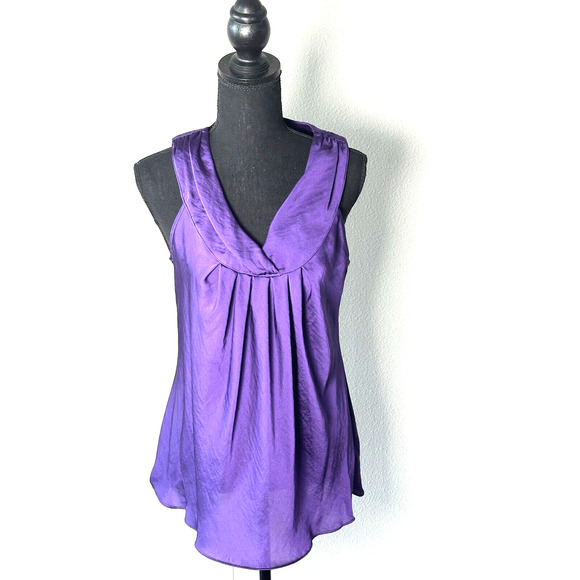 Women's Willi Smith Purple Sleeveless Top Blouse Size M - Picture 4 of 16